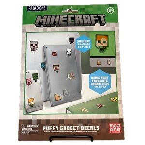 Minecraft Puffy Gadget Decals 60 Count